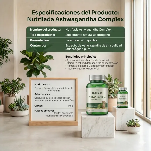 Ashwagandha vitaminas premium