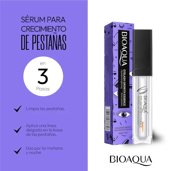 Mascarilla Bioaqua Serum Crecimiento Pestañas Original